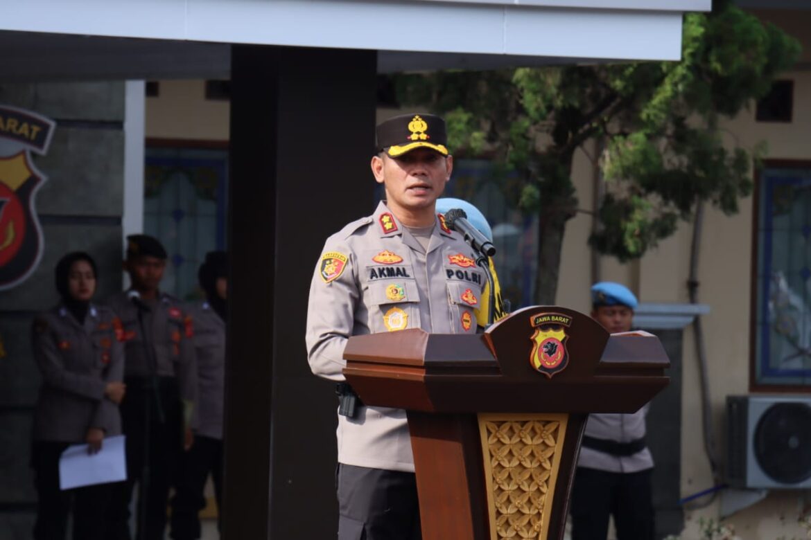 Secara Langsung AKBP Akmal Pimpin Upacara Hari Kesadaran Nasional Tingkat Polres Ciamis