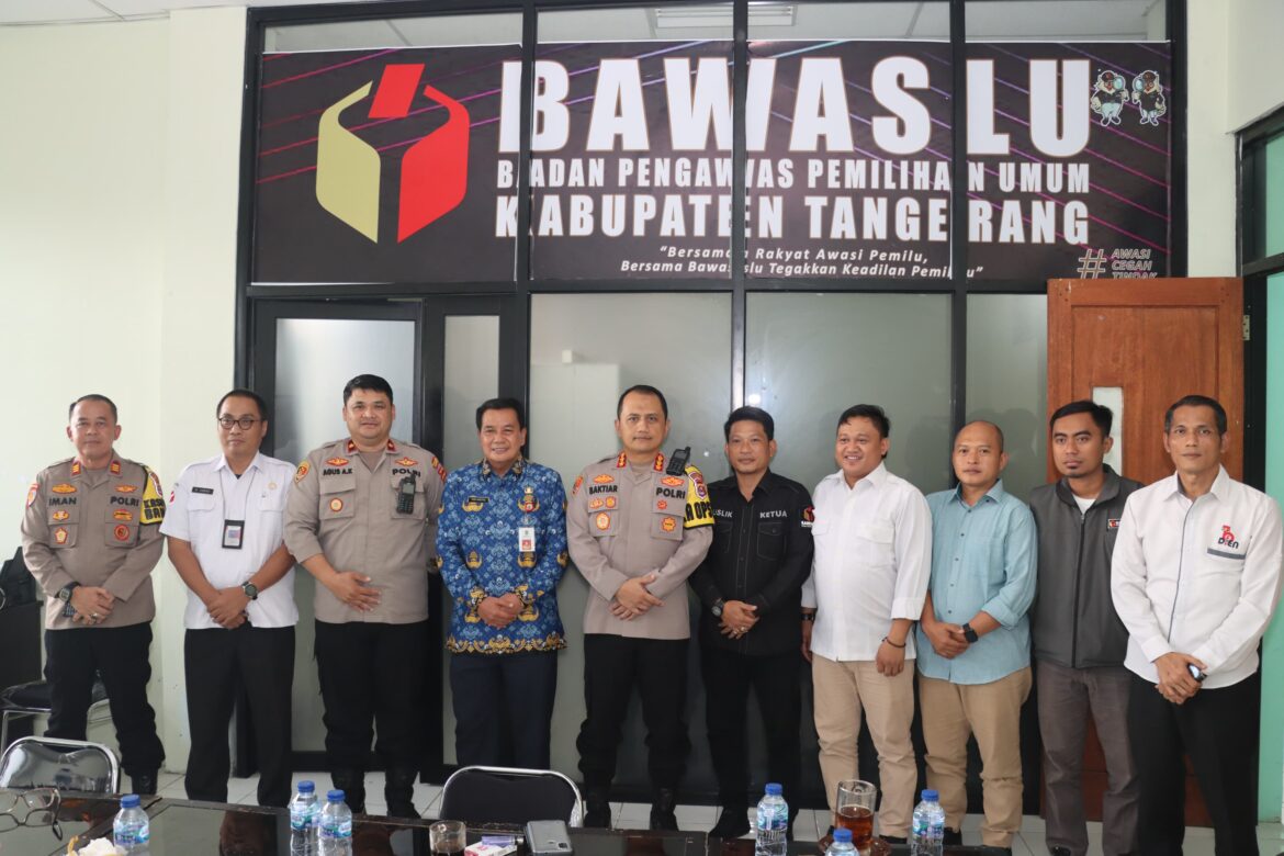 Jalin Sinergisitas Proporsional, Kapolresta Tangerang Bareng Sekda Kunjungi Bawaslu