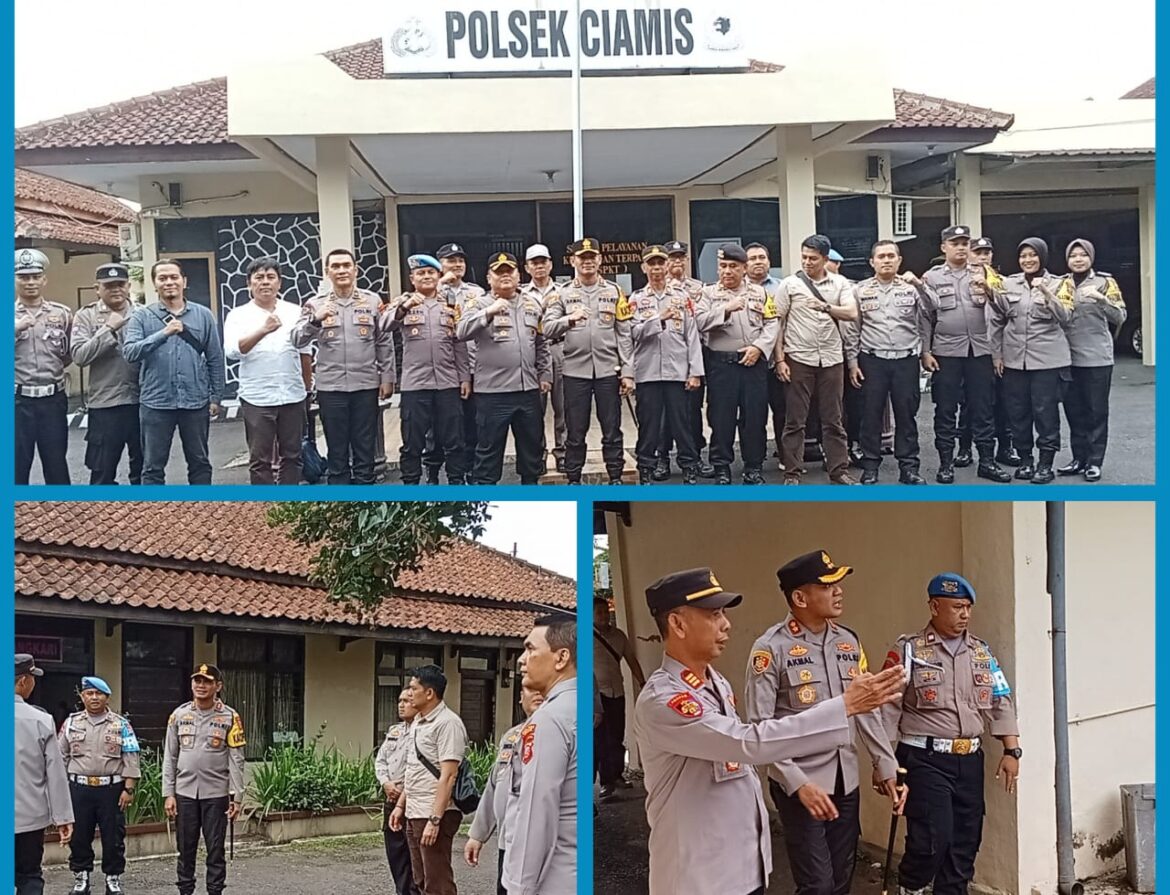 Kapolres Ciamis AKBP Akmal Sambangi Mapolsek Ciamis