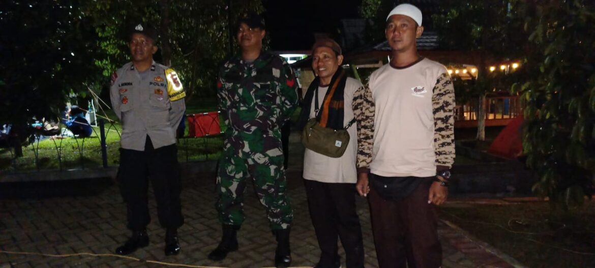 Polsek Cipaku Polres Ciamis Monitoring Kegiatan Perjusa SMPN 1 Banjar di Desa Jalatrang