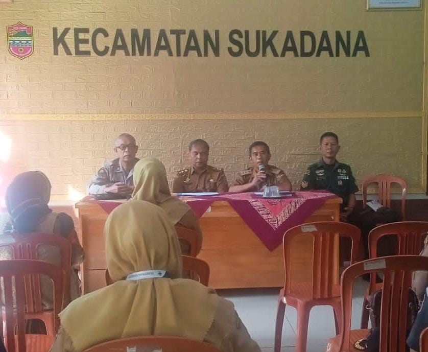 Polsek Sukadana Polres Ciamis Hadiri Rakor Tingkat Kecamatan