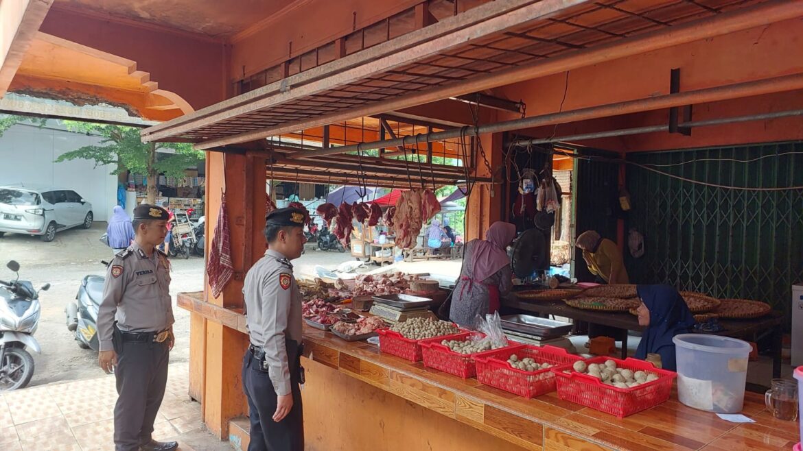 Satuan Samapta Patroli ke Pasar Ciamis Cegah Kecurahan Penimbunan Bahan Pokok