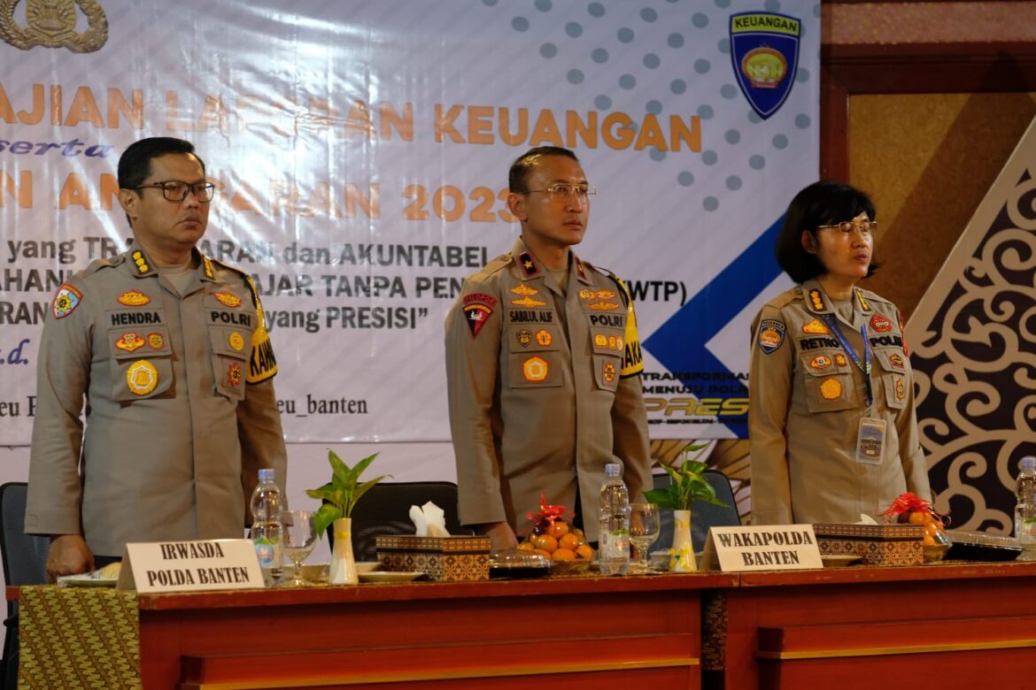 Bidkeu Polda Banten Gelar Pembukaan Kegiatan Sunlapkeu Polda Banten Tutup Buku T.A 2023