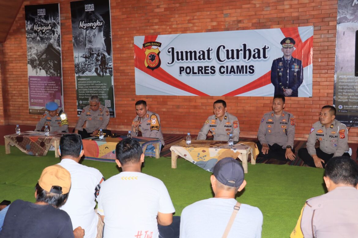 Jum’at Curhat: Kapolres Ciamis Bareng Warga Ngobrol Wilayah Karangkamulyan, Baik Lakalantas Maupun Kamtibmas