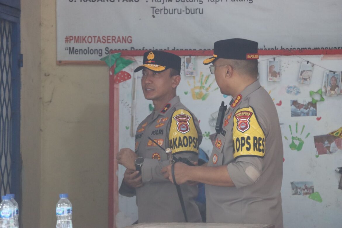 Polda Banten Laksanakan Pengamanan Kunjungan Capres di Wilayah Kota Serang