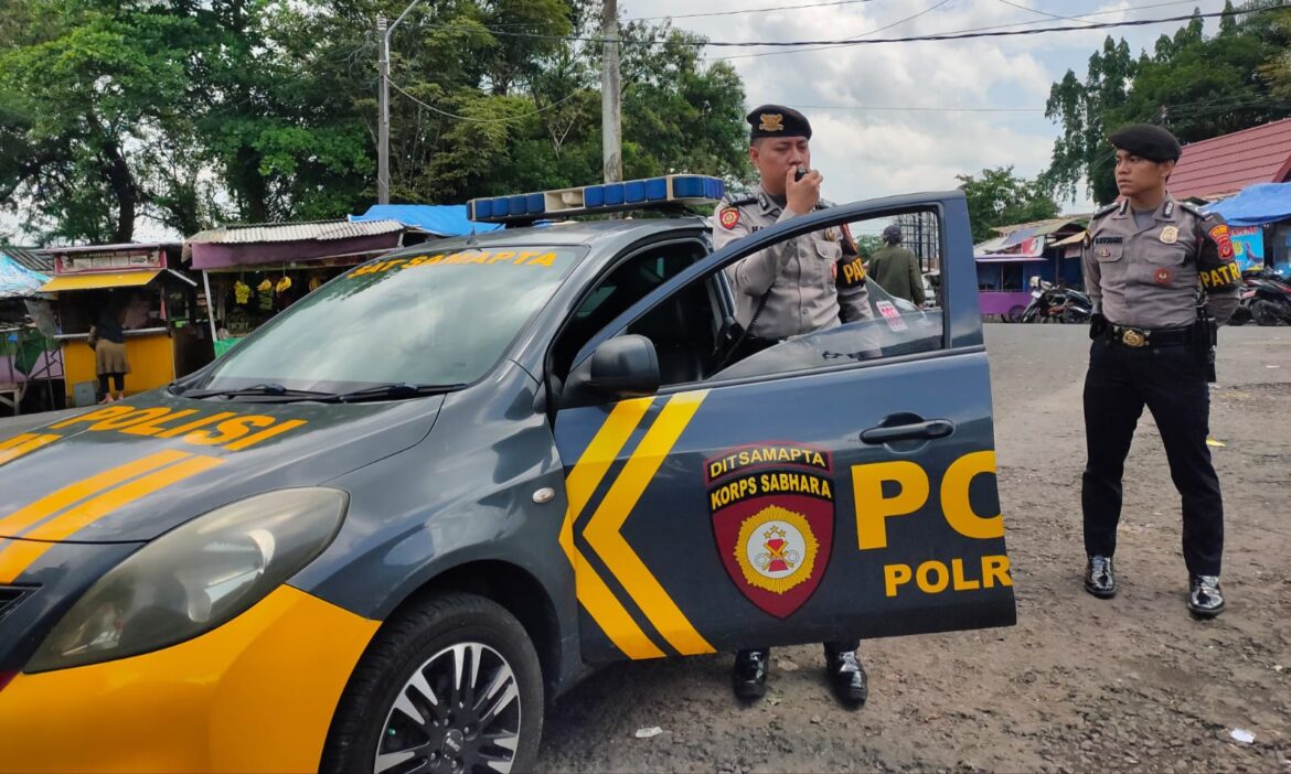 Cegah Aksi Kriminalitas Personel Sat Samapta Polres Ciamis Gelar Patroli Dialogis
