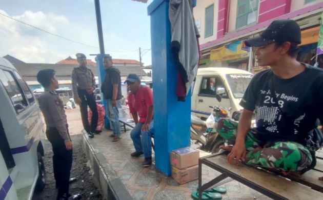 Ops Mantap Brata, Sat Samapta Polres Ciamis Patroli ke Terminal Sindangkasih Beri Imbauan Antisipasi Premanisme