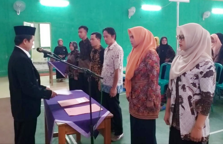 Lantik 62 Orang Pengawas PTPS se Kecamatan Cidolog,  Begini Pesan Panwascam Cidolog dan Bawaslu Ciamis