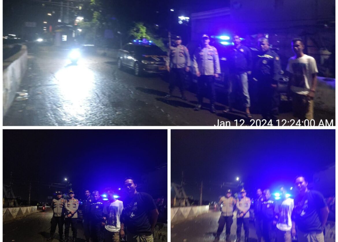 Kolaborasi Antar Polsek, Patroli Stasioner di Banjir Kanal Barat untuk Cegah Konflik Tawuran