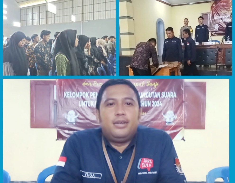 Ketua PPK Sadananya Hadiri Pelantikan 133 Petugas KPPS Desa Sadananya Pada Pemilu 2024