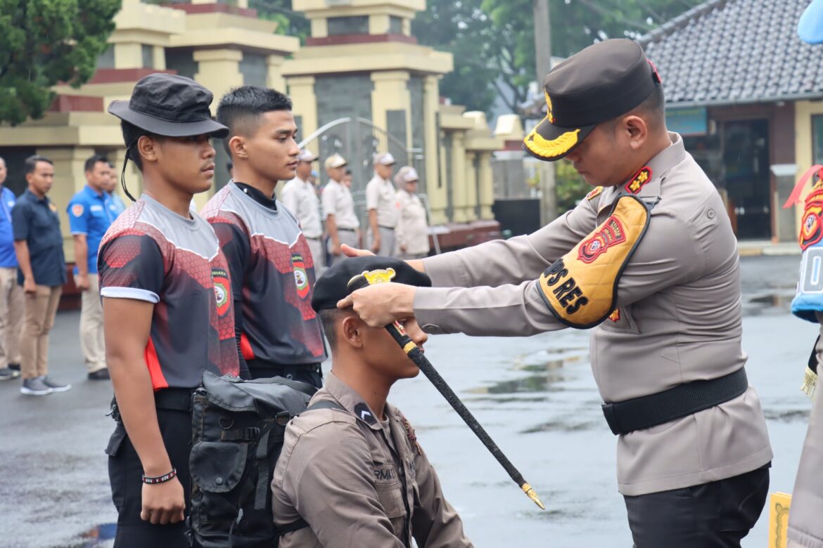 Sat Samapta Polres Ciamis giat Pembinaan Tradisi dan Pembaretan Bintara Baru Angkatan 50 Polres Ciamis
