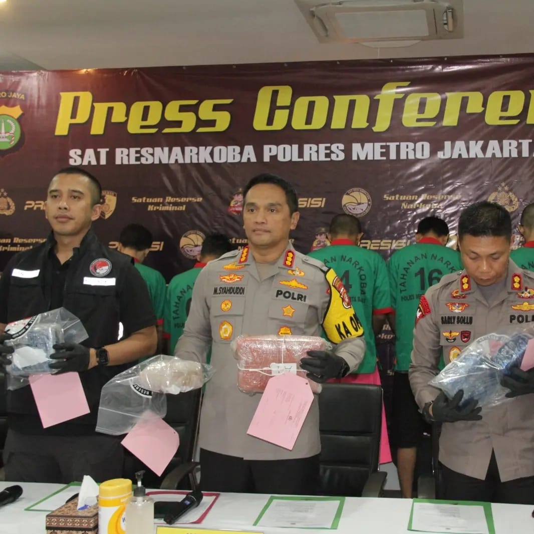 Gagalkan Peredaran Narkoba Senilai 64 Milyar Lebih, Polres Jakbar Selamatkan 345.000 jiwa