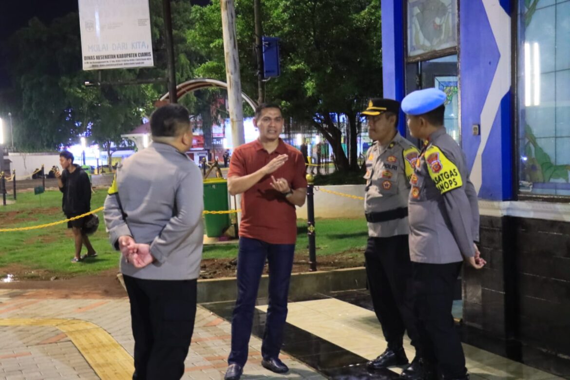 Kapolres Ciamis AKBP Akmal Pimpin Langsung KRYD di Pusat Kota Kabupaten Ciamis
