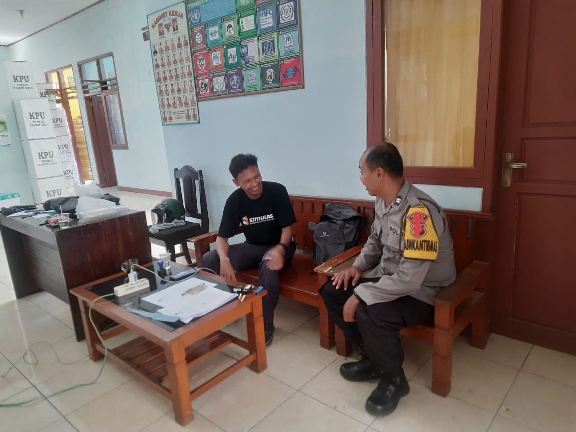 Ops Mantap Brata, Polsek Lakbok Polres Ciamis Sambang ke Warga Pasungsari Desa Sidarahayu