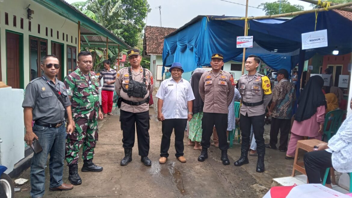 Beri Rasa Aman dan Nyaman, Polsek Pamarican Polres Ciamis Giat Patroli di TPS Kecamatan Pamarican