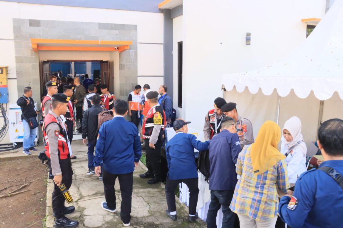 Polres Ciamis Monitoring dan Amankan Proses Rekapitulasi Tingkat Kabupaten Ciamis