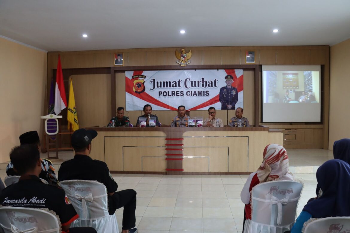 Jumat Curhat, Warga Curhat ke Kapolres Ciamis Soal Maraknya Judi Online
