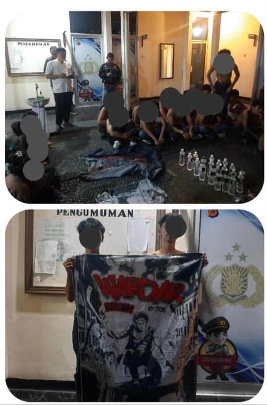 Polsek Ciawi Amankan Sekelompok Anak Muda-Mudi yang Menggelar Pesta Miras di Lapangan Bola Desa Citapen