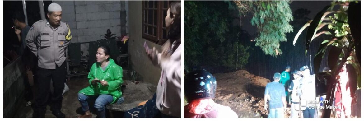Polsek Babakan Madang dan Instansi Terkait Lakukan Evakuasi Pencarian Korban Bencana Alam Tanah Longsor di Desa Sentul