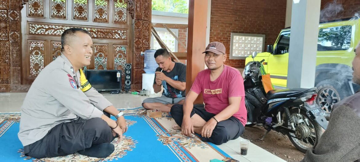 Cipkon di Bulan Ramadan, Polsek Cipaku Polres Ciamis Koorkom ke Warga Cidoyang