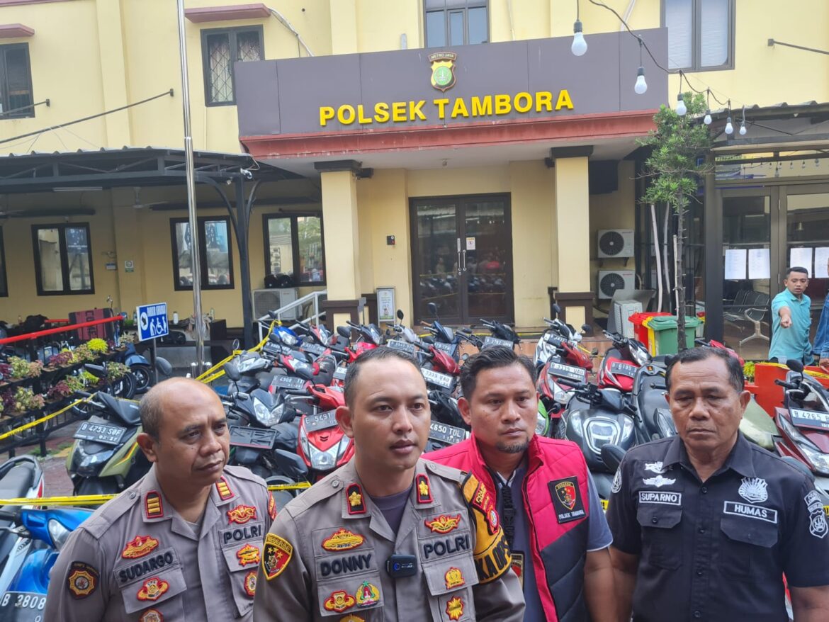 Polsek Tambora Ungkap Kasus Curanmor, Puluhan Sepeda Motor Diamankan