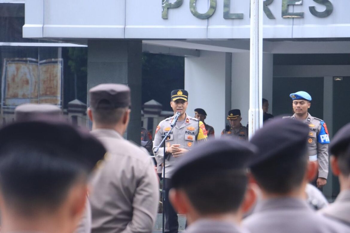 Polres Bogor Gelar Apel Pam Malam Takbir Idul Fitri 1445 H
