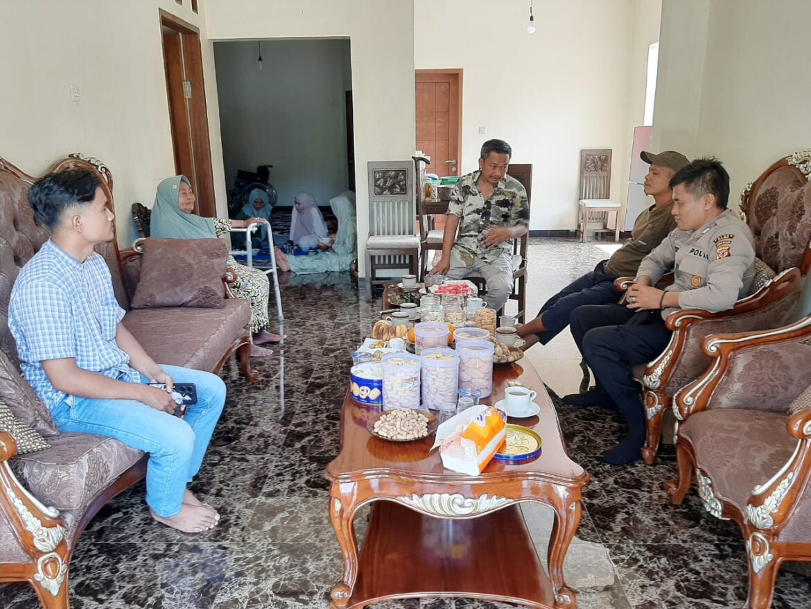 Cipkon di Momen Hari Raya Idul Fitri, Polsek Cipaku Polres Ciamis Koorkom ke Tomas