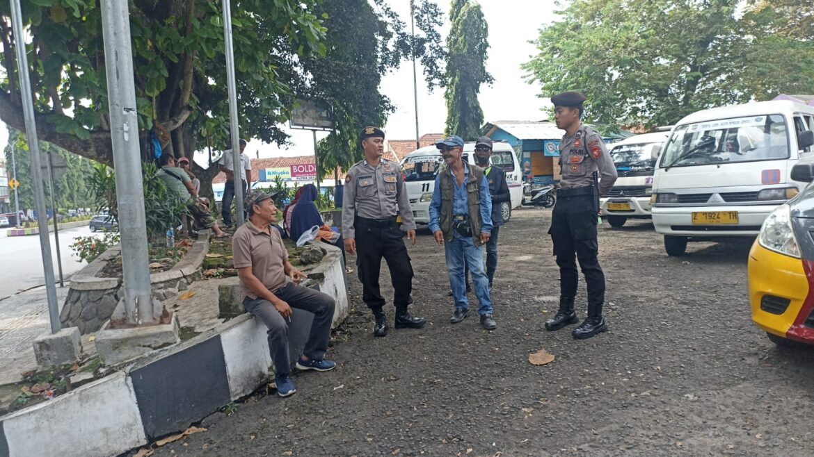 Cipkon di Hari Idul Fitri, Satuan Samapta Polres Ciamis Intensifkan Patroli di Pusat Kota Ciamis