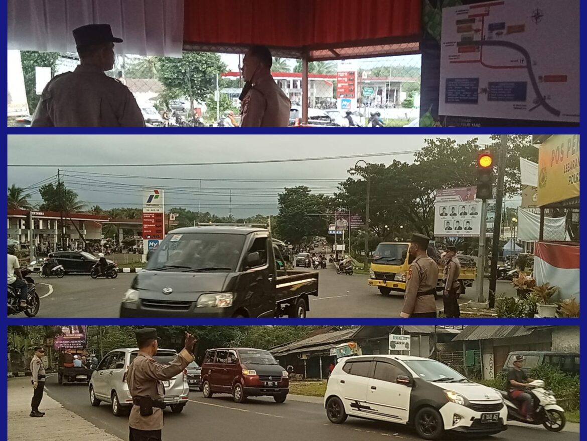 Personel Pos Pam Cihaurbeti Ops Ketupat Lodaya 2024: Bersiaga Berikan Kenyamanan Kepada Pemudik dan Masyarakat