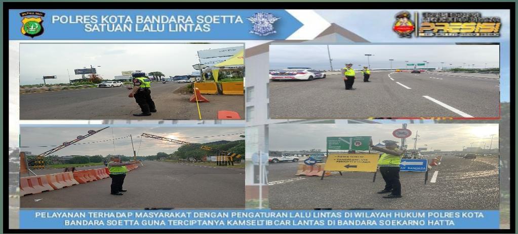 Atur Lalin pada Arus Balik Lebaran 2024, Satlantas Polresta Bandara Kerahkan Personel