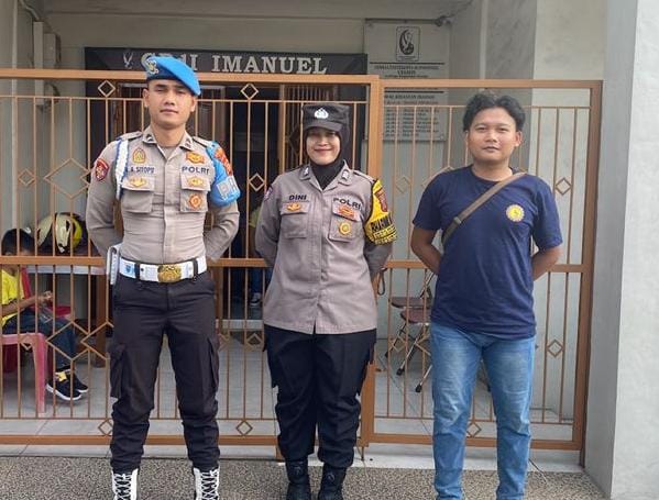 Antisipasi Gangguan Kamtibmas, Polres Ciamis Siagakan Personel PAM di Gereja Pantekosta Ciamis