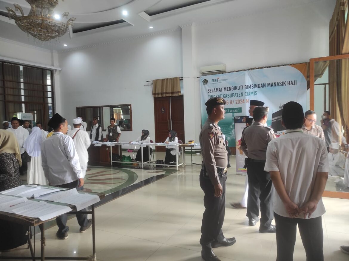 Polres Ciamis Gelar Pengamanan Rangkaian Bimbingan Manasik Haji Tingkat Kabupaten