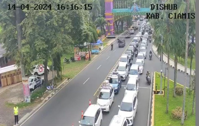 Keren!!! Mudahkan Perjalanan Pemudik di Sekitar Ciamis, Cukup Install Helo Ciamis di Playstore Pantau CCTV Arus Balik