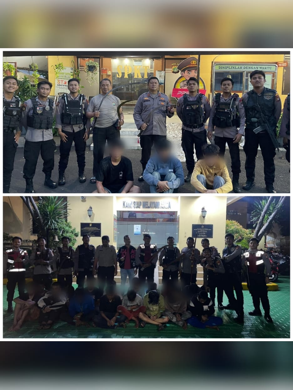 Polres Jakbar Berhasil Cegah Aksi Tawuran, Amankan 19 Remaja Berikut Sajam