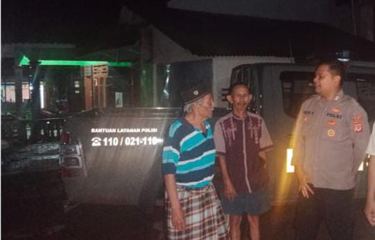 Polsek Sukadana Koordinasi Bersama Warga Dusun Sukamanah Cegah Gangguan Kamtibmas