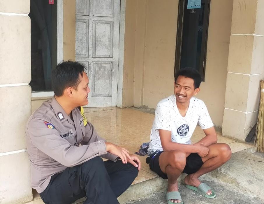 Sampaikan Himbauan Kamtibmas, Polsek Panawangan Polres Ciamis Giat Kunjungan Silaturahmi