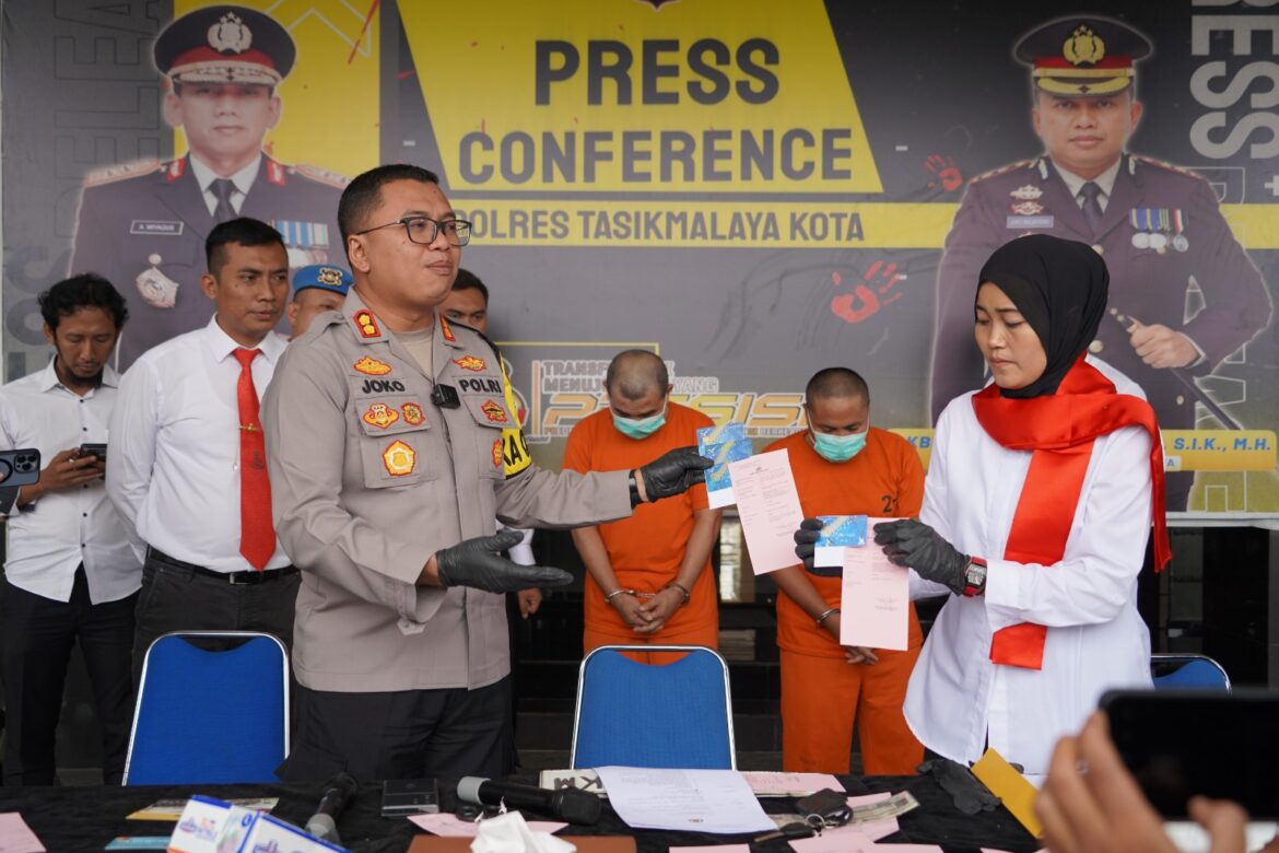 Kapolres Tasik Kota,Ungkap Tindak Pidana Percobaan Pencurian Modus Ganjal ATM