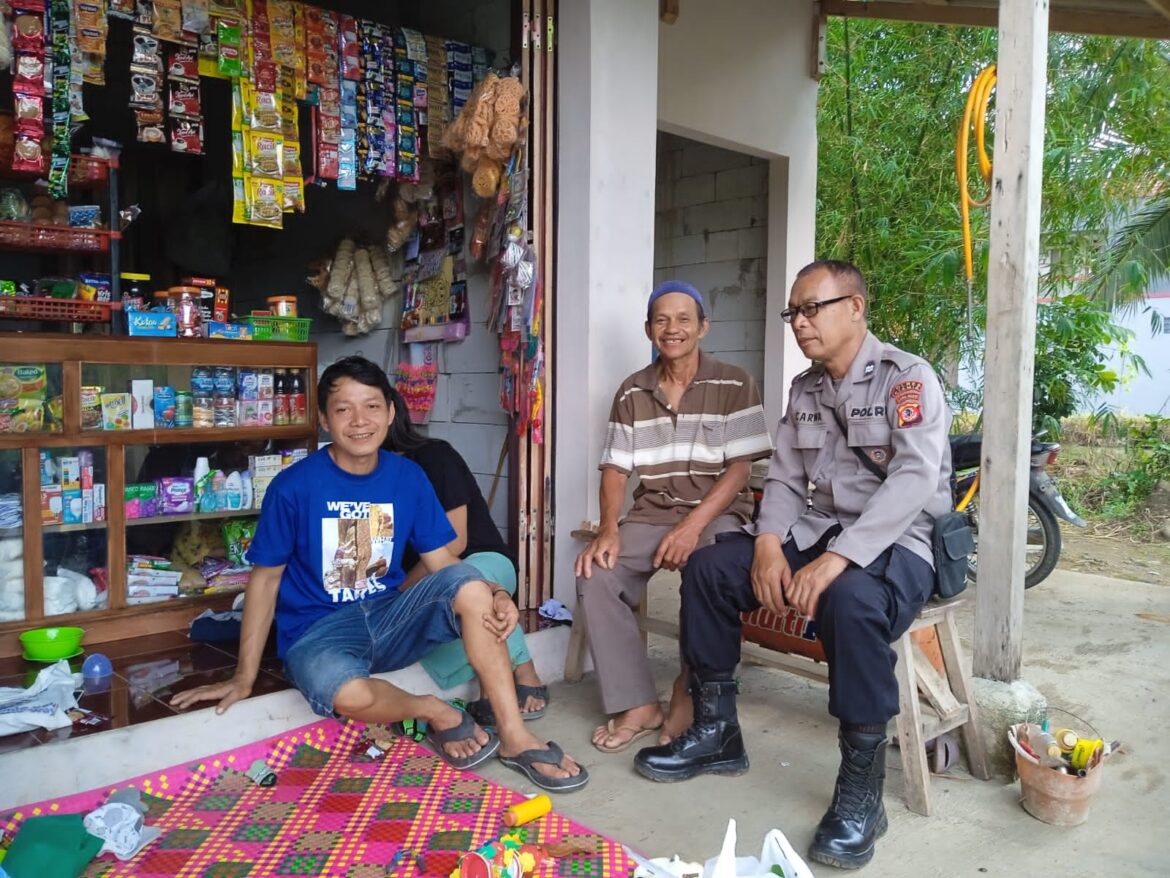 Antisipasi Gangguan Kamtibmas, Polsek Rancah Polres Ciamis Giat Kunjungan Silaturahmi