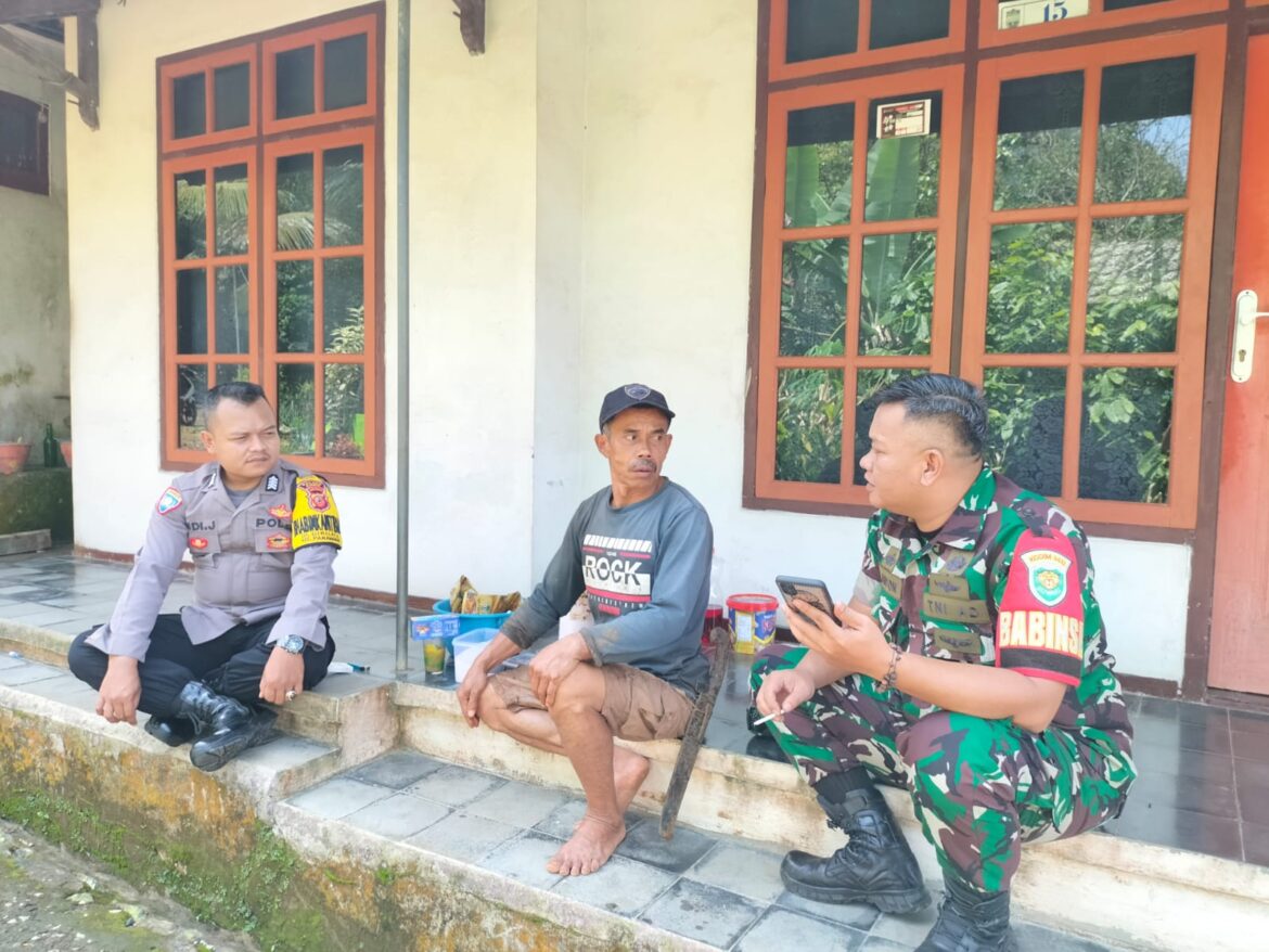 Beri Rasa Aman, Polsek Panawangan Polres Ciamis Giat Kunjungan Silaturahmi kepada Warga Desa Girilaya