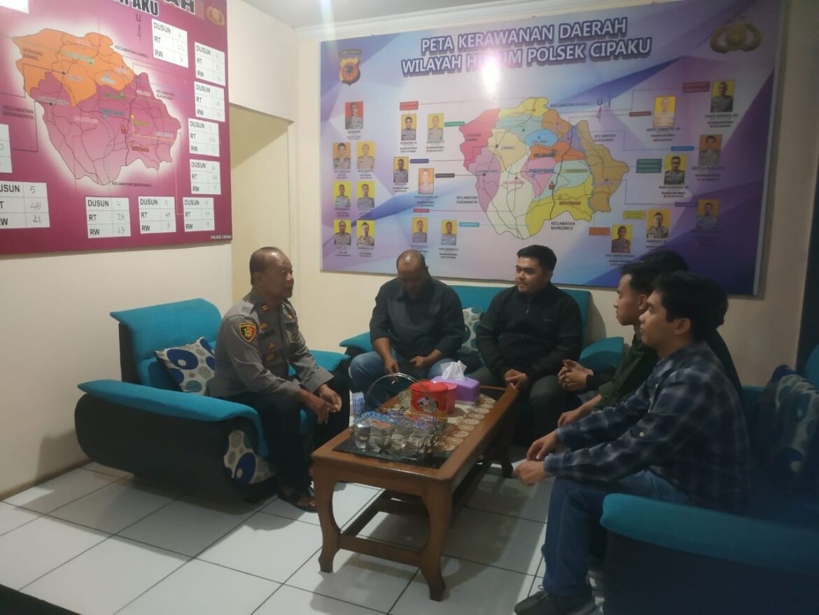 Polsek Cipaku Polres Ciamis Menerima Kunjungan kerja PPK Cipaku