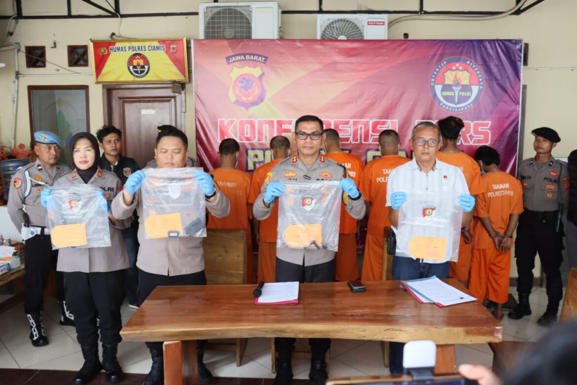 Ops Jaran 2024: Satreskrim Polres Ciamis Rngkus 6 Orang Pelaku Beserta Barang Bukti Ranmor R2 dan R4