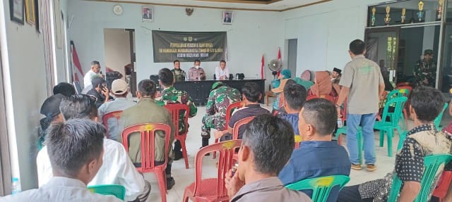 *Bagian TMMD ke 120 Kodim 0621/kab Bogor Bekerjasama dengan Polsek Sukamakmur Gelar Penyuluhan Hukum