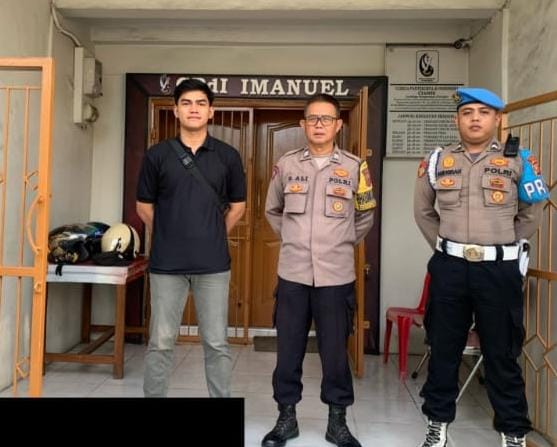 Propam Polres Ciamis Pastikan Anggota Pam Gereja Bertugas Sesuai SOP di Gereja Pantekosta Ciamis