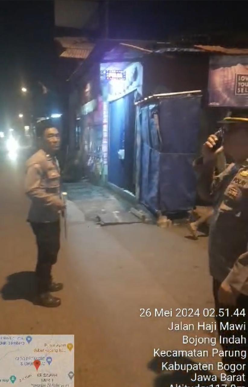 Patroli Antisipasi Tawuran dan Gangster Oleh Polsek Parung Berjalan Kondusif