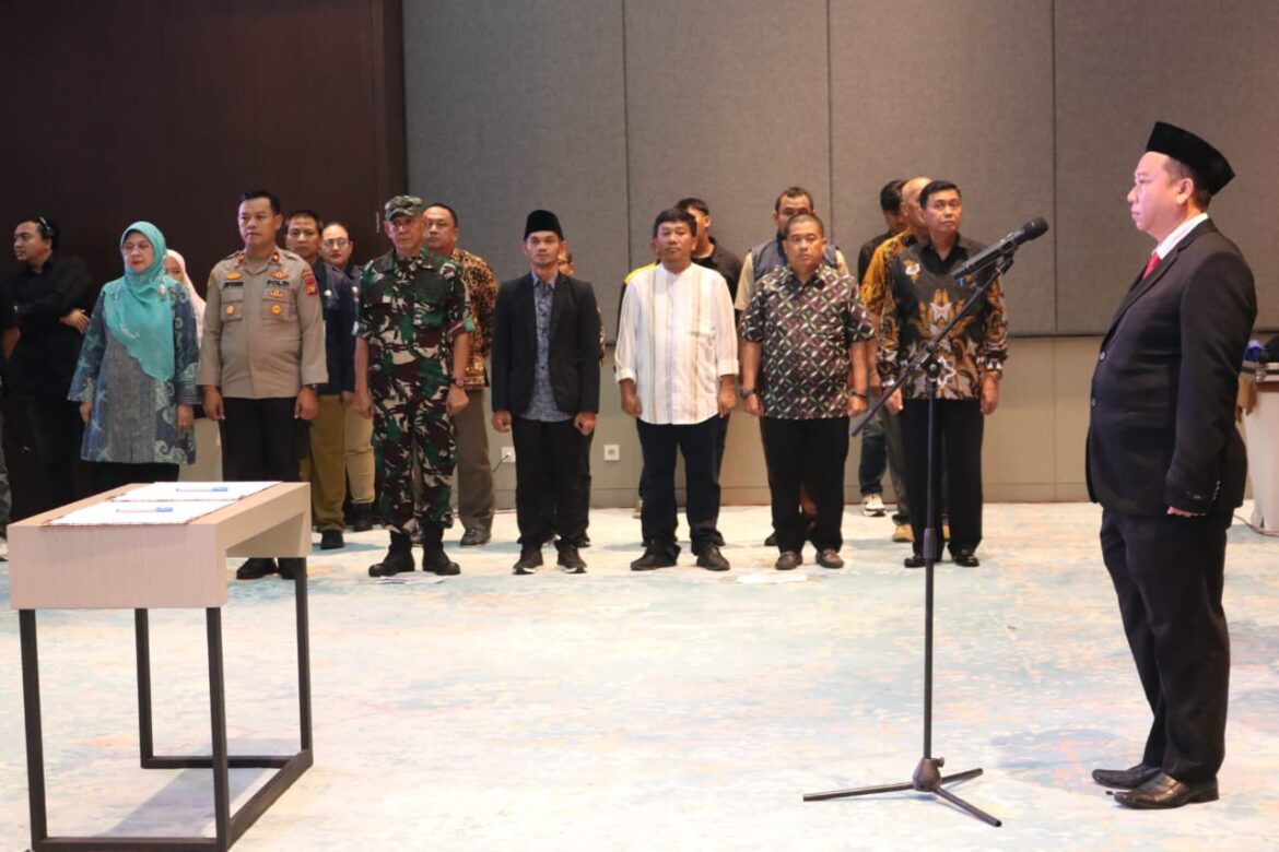 Kapolsek Beji Hadiri Pelantikan Panitia Pemungutan Suara (PPS) Pemilihan Kepala Daerah Tahun 2024