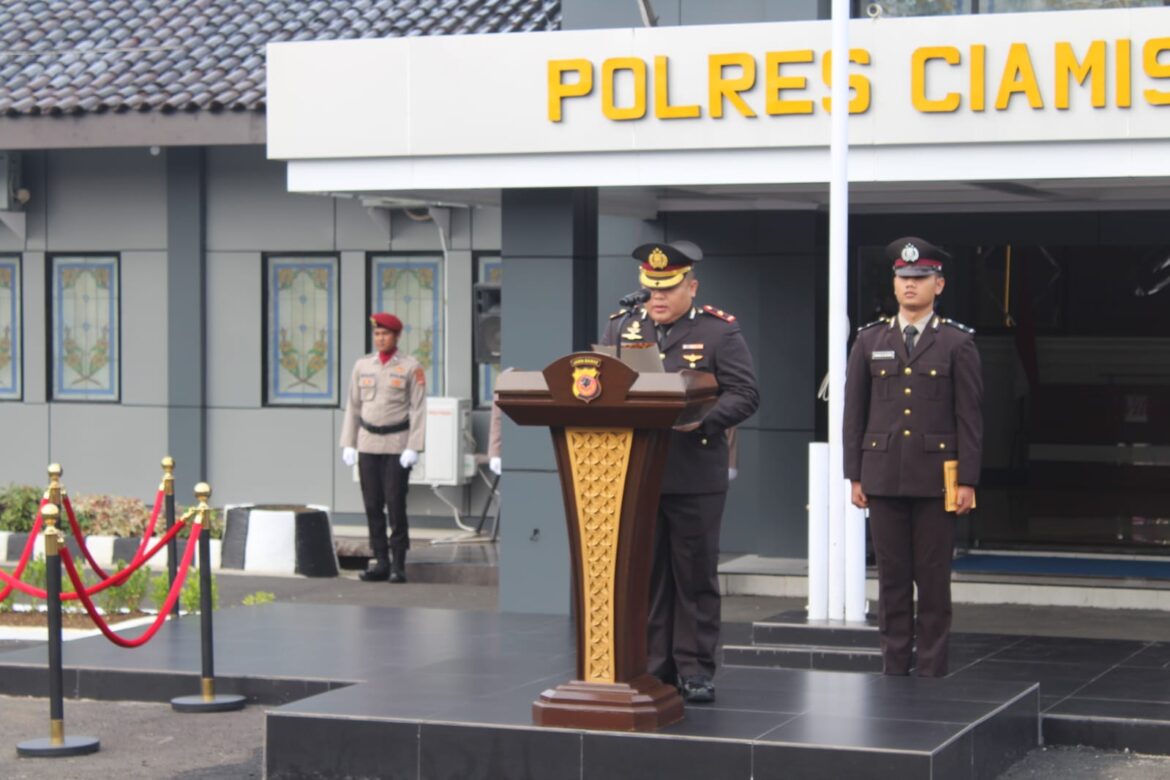 Polres Ciamis Gelar Upacara Bendera Peringatan Hari Lahir Pancasila Tahun 2024