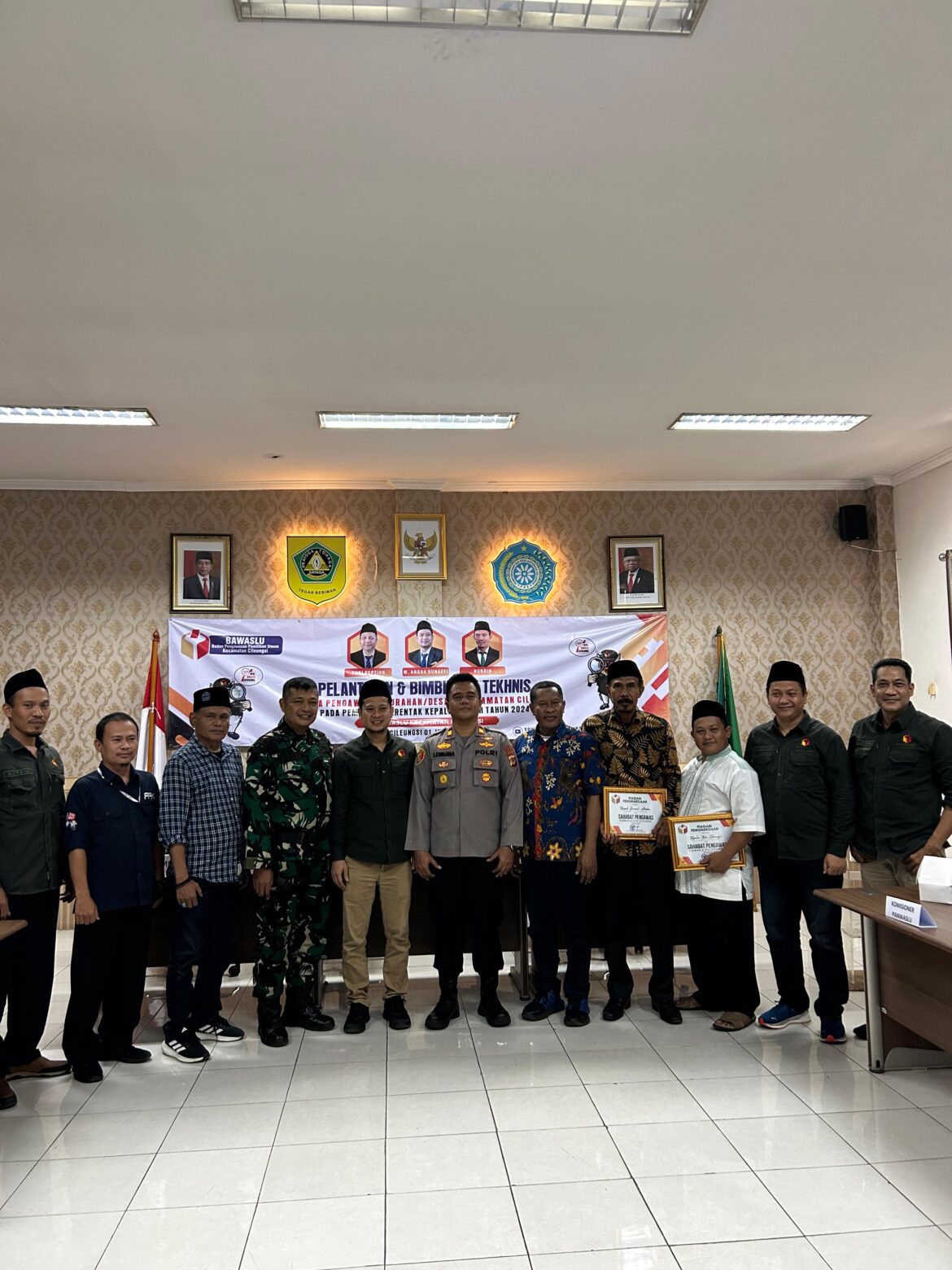 Sebanyak 12 PKD Se Kecamatan Cileungsi Dilantik Panwascam dan langsung Menerima Bimbingan Teknis