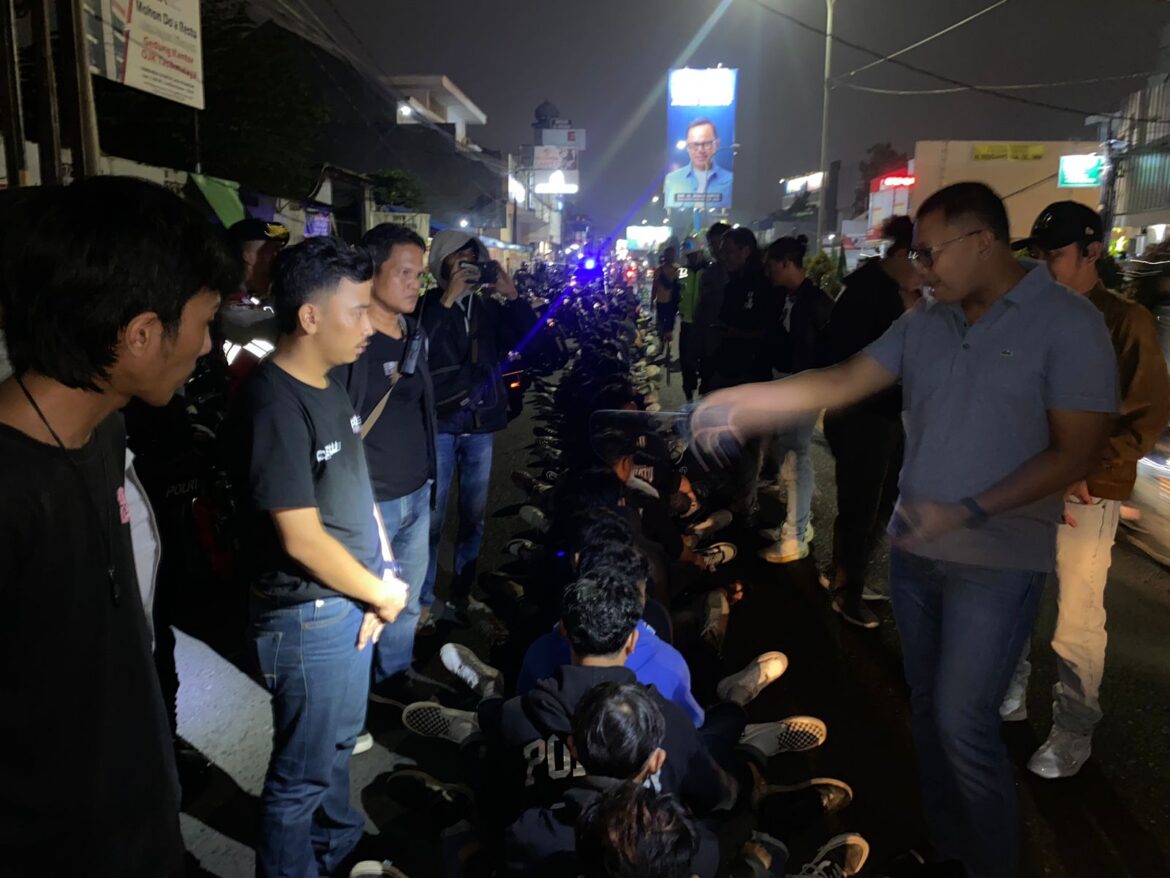 Polres Tasik Kota Gelar Patroli Gabungan TNI – Polri dan Satpol PP Antisipasi Geng Motor di Kota Tasikmalaya