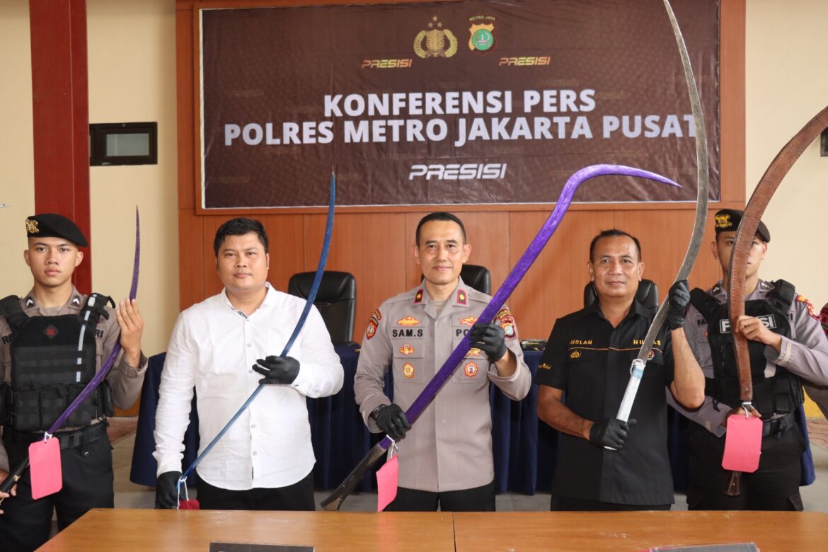 Gencarkan Patroli Tim Presisi Samapta Polres Metro Jakarta Pusat Ringkus Gengster Yang Hendak Tawuran