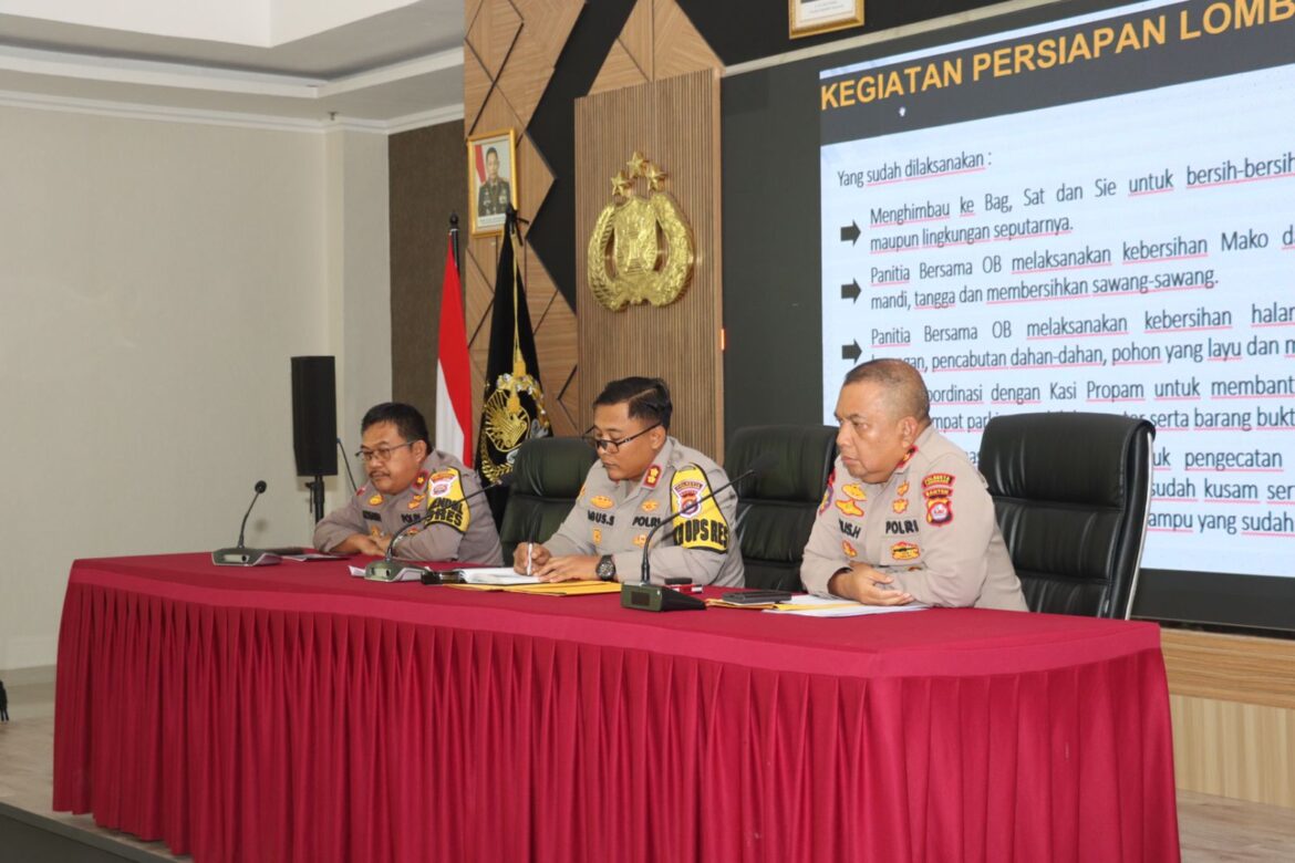 Wakapolresta Tangerang Pimpin Rapat Dalam Rangka Menyambut HUT Bhayangkara Ke-78